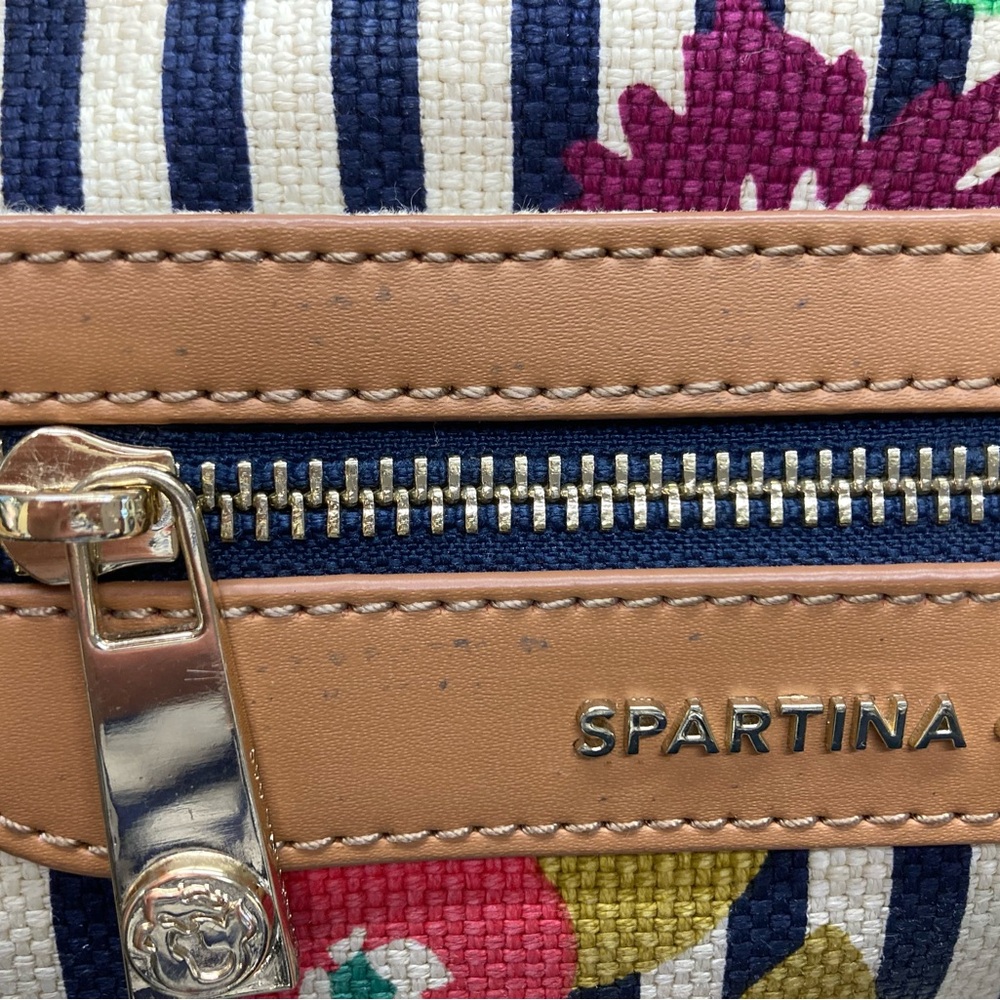 Spartina 449 Navy Floral Stripe Tote - Picture 10 of 11